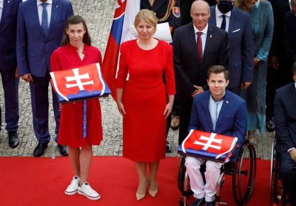 Sľub slovenských športovcov k rukám prezidentky Slovenskej republiky